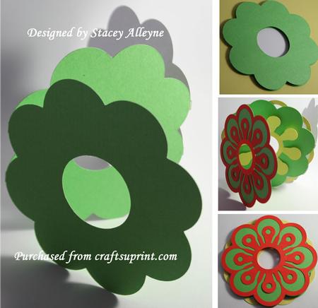 Poppin Floral Card Template 1 - Sil