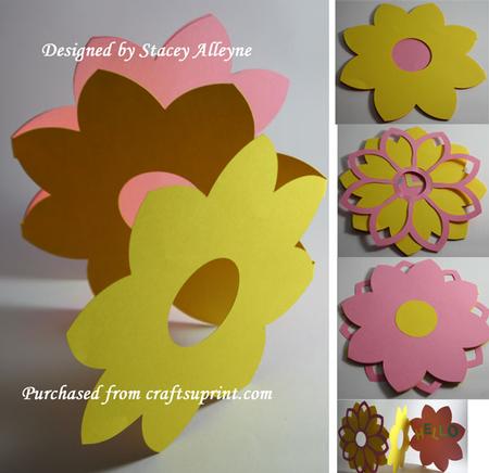 Poppin Floral Card Template 2 - Sil
