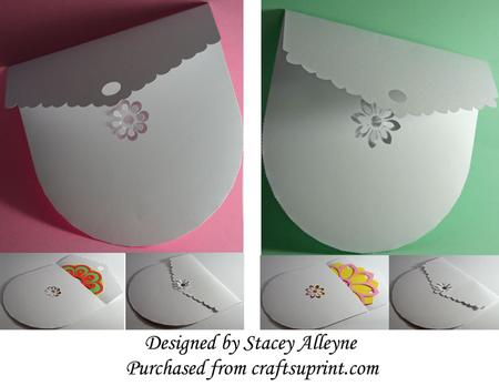 Poppin 3D Flower Envelopes Set 1 - Sil