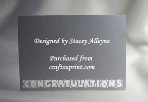 Congratulations Mosaic Card - Sil