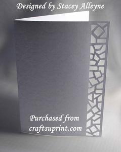 Crazy Edge Mosaic Card 1- Sil