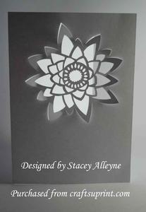 Cut N Pop Water Lily Card - Sil