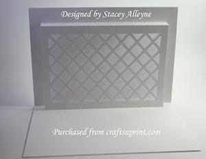 Pop Up Lattice Card 3 - Sil