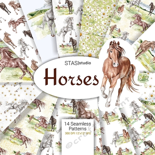 Horse Watercolor 