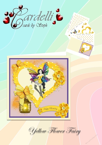Yellow heart fairy