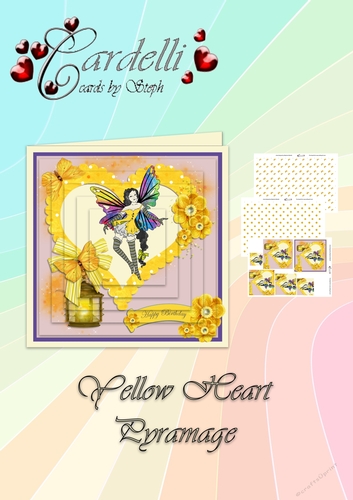 Yellow heart pyramage fairy