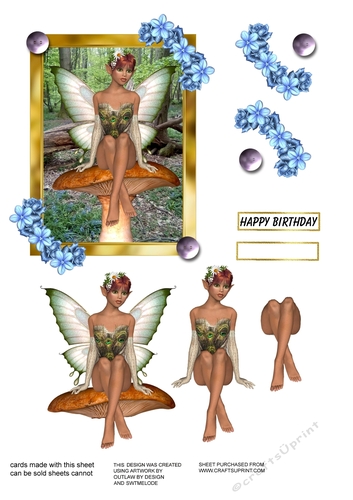 Woodland Fairy ( with decoupage )