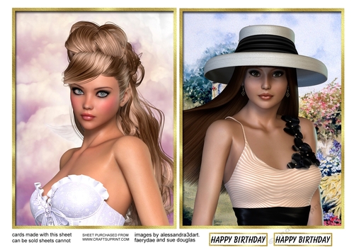 Beauty 3 and 4 toppers