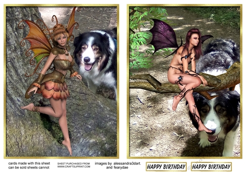 Smokie and the fairy 1 and 2 ( toppers )