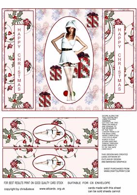 Santa's Not So Little Helper 2 Gate Fold Card