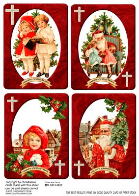 Vintage Christmas Toppers