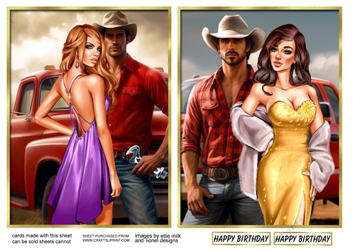 The cowboy and the lady 1 and 2