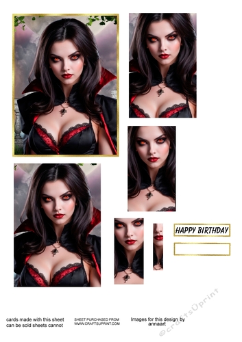 Lady vampire 1 oblong pyramage