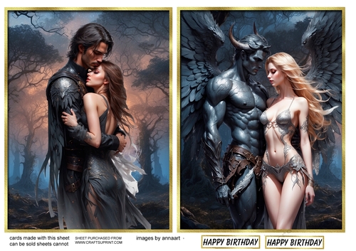 Angels and demons 1 and 2 toppers
