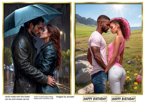 Young love 1 and 2 toppers