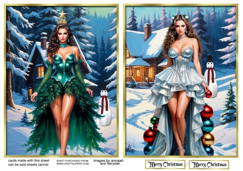 Christmas time 1 and 2 toppers