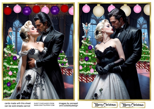 Happy Christmas toppers 1 and 2