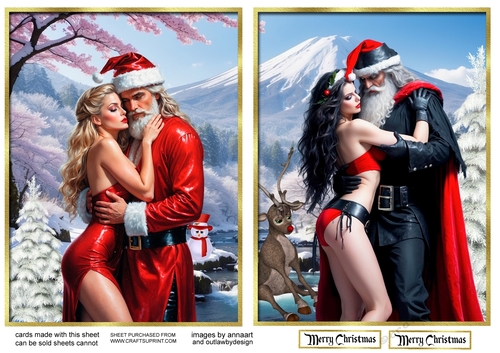 Happy Christmas toppers 3 and 4