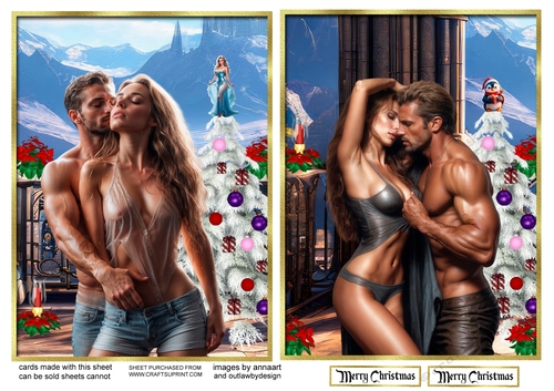 Ode to Christmas 1 and 2 toppers
