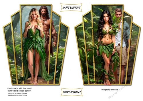 Jungle beauties 1 and 2 toppers