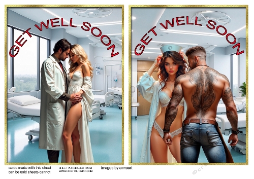 Get well soon 1 and 2 toppers