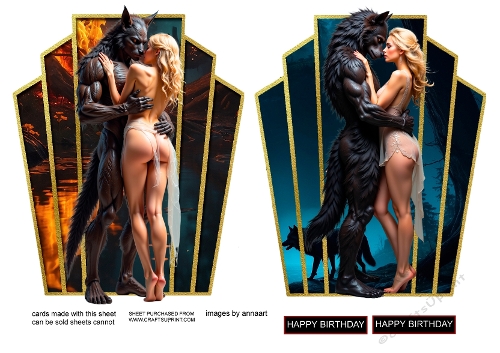 The werewolf and the beauty 5 and 6 toppers