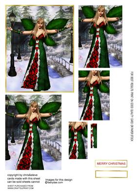 Aint She Sweet Christmas Fairy 85 Oblong Pyramage