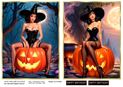 The witch and the pumpkin 1 and 2