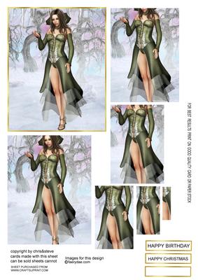 Aint She Sweet Winter Fairy 86 Oblong Pyramage