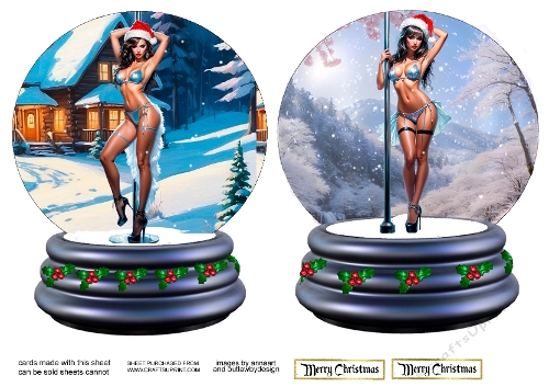 Sexy snowglobes 1and 2