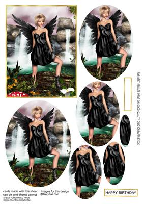 Aint She Sweet Black Fairy 90 Oval Pyramage