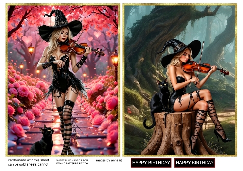 The witch and her violin 1 and 2