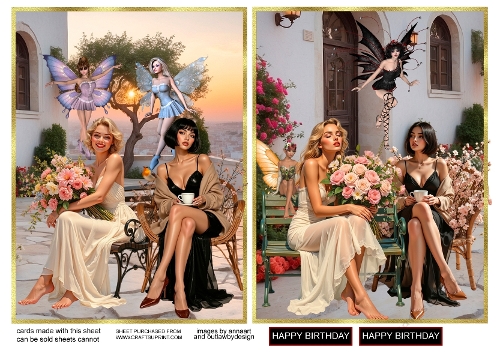 Pretty ladies and the fairies 1 and 2