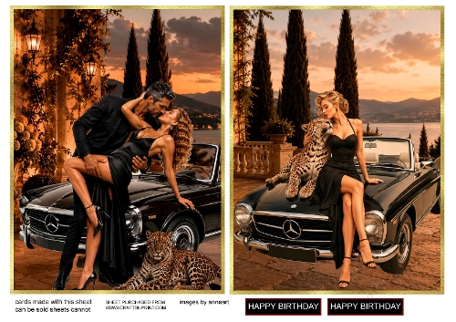 Girl with black car 1 and 2