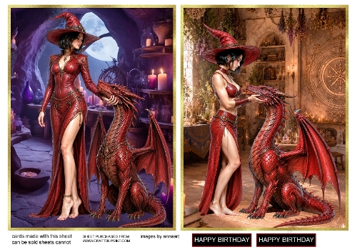 The witch and her dragon 1 and 2