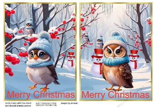 Birds at Christmas 1 and 2