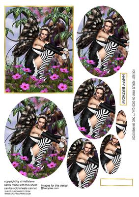 Aint She Sweet Fairy in the Flowers 96 Oval Pyramage