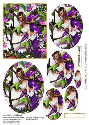 Aint She Sweet Forest Fairy 98 Oval Pyramage