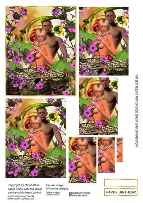Adam and Eve It Oblong Pyramage