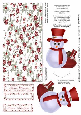 Stand Up Christmas Trophy Card 2