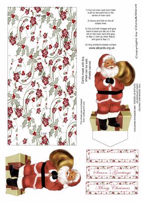 Stand Up Christmas Trophy Card 3