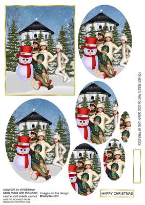 Christmas Fun Oval Pyramage