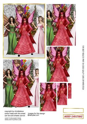 A Fairy Happy Christmas Oblong Pyramage