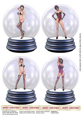 Sexy Snowglobe Ladies