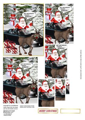 Not This Year Rudolph 2 Oblong Pyramage