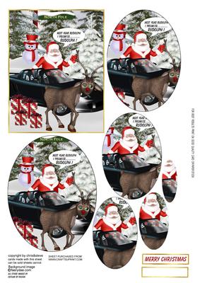 Not This Year Rudolph 2 Oval Pyramage