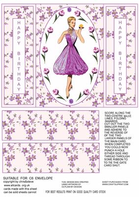 She's a Lady 2 Birthday Gate Fold