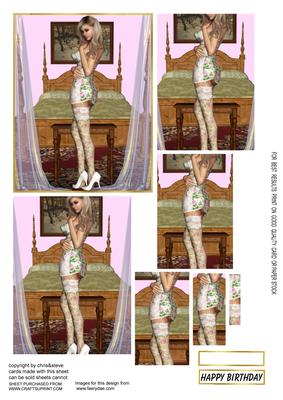 Sexy Pinup 1 Oblong Pyramage