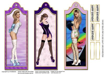 Sexy Pinup Girl Bookmarks