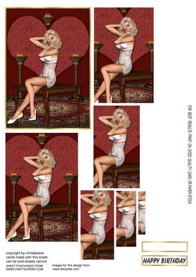 Sexy Pinup 2 Oblong Pyramage